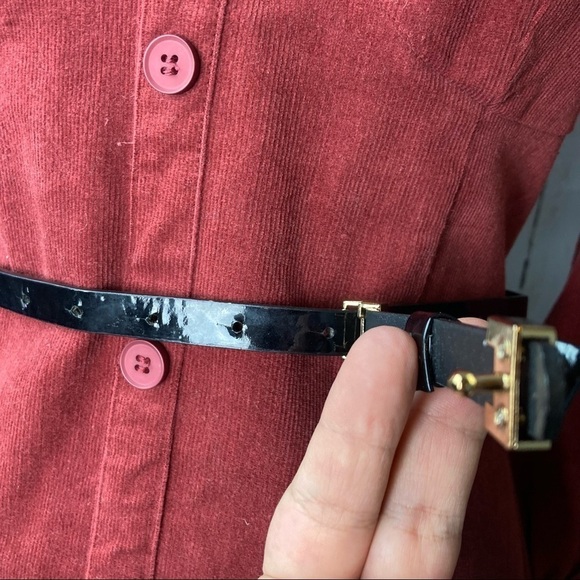 Black bow skinny belt. - Picture 2 of 6
